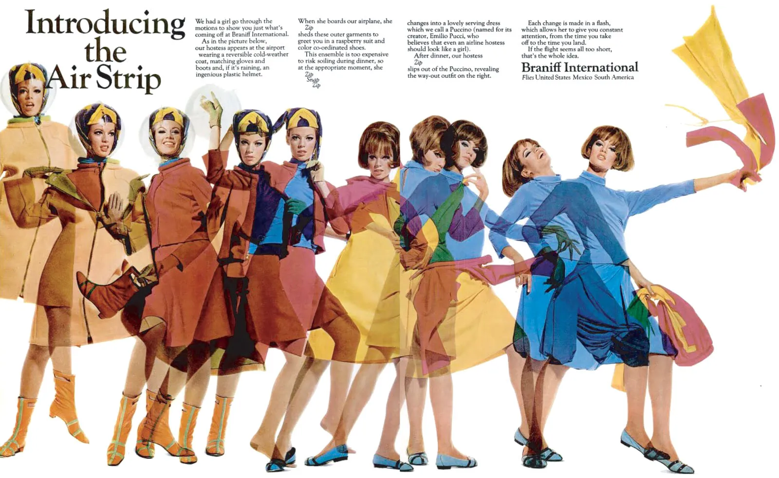 Braniff International Air Strip Poster