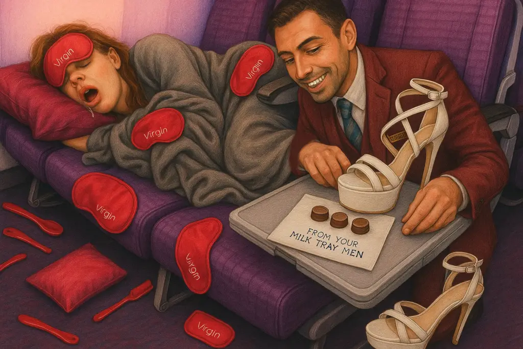 Banner - Virgin Atlantic Ghost Flight - Milk Tray Men